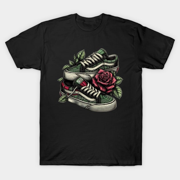 Shoes Rose T-Shirt by DarkWave